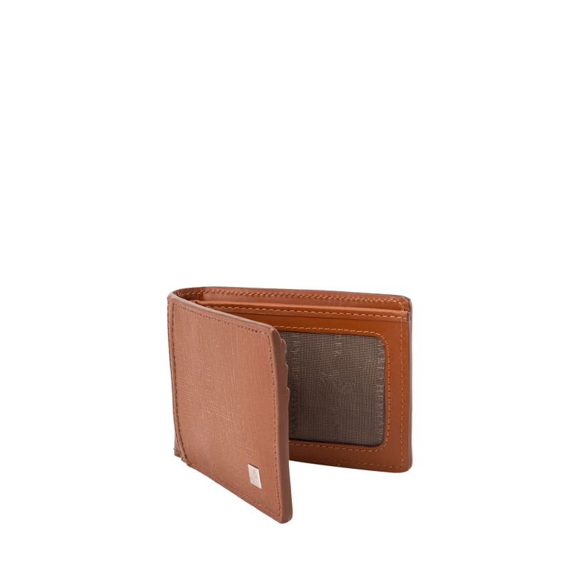 Billetera slim horizontal caramelo chicago
