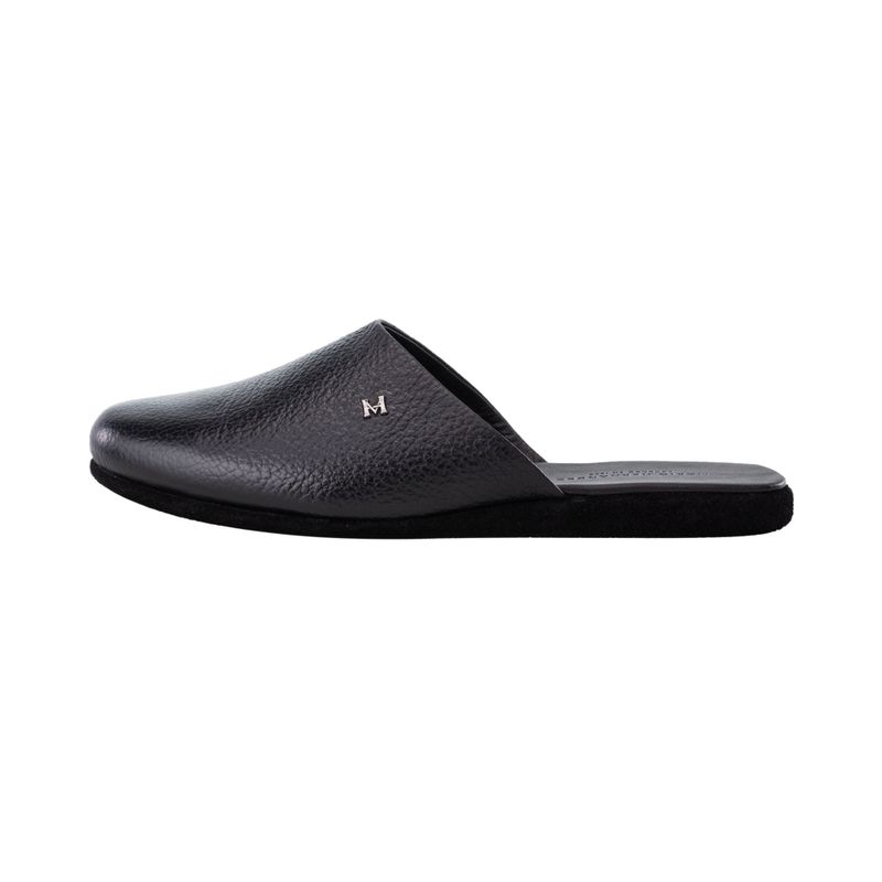 Pantufla montero negro mh mocs