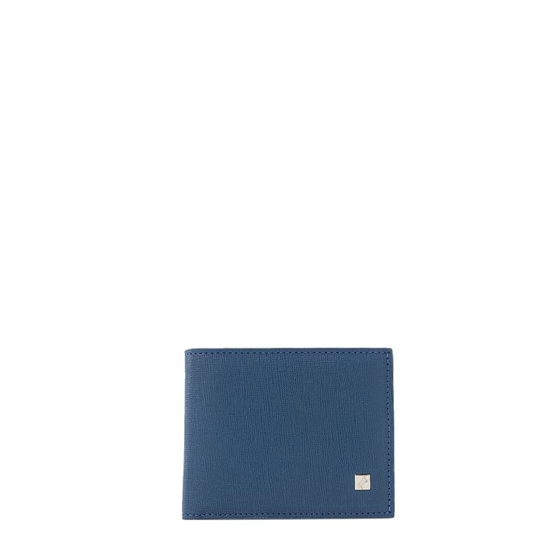 Billetera con inserto lateral cobalto Roble