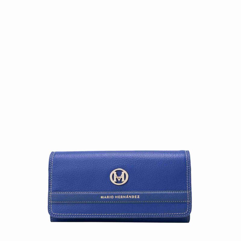 Billetera francisca azul naval abrazable