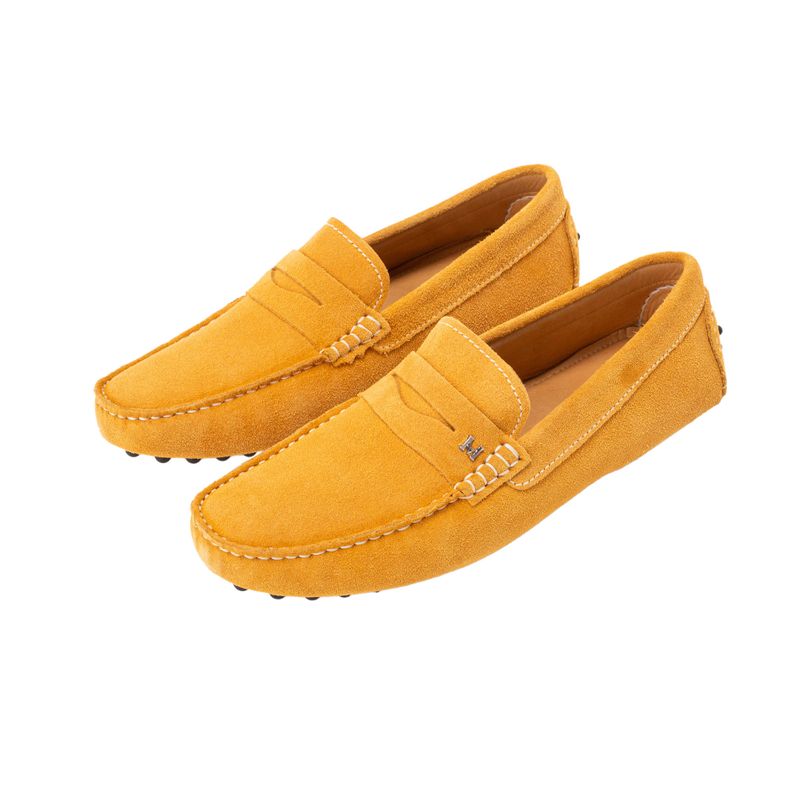 Mocasin miraflores amarillo gamuza mh mocs