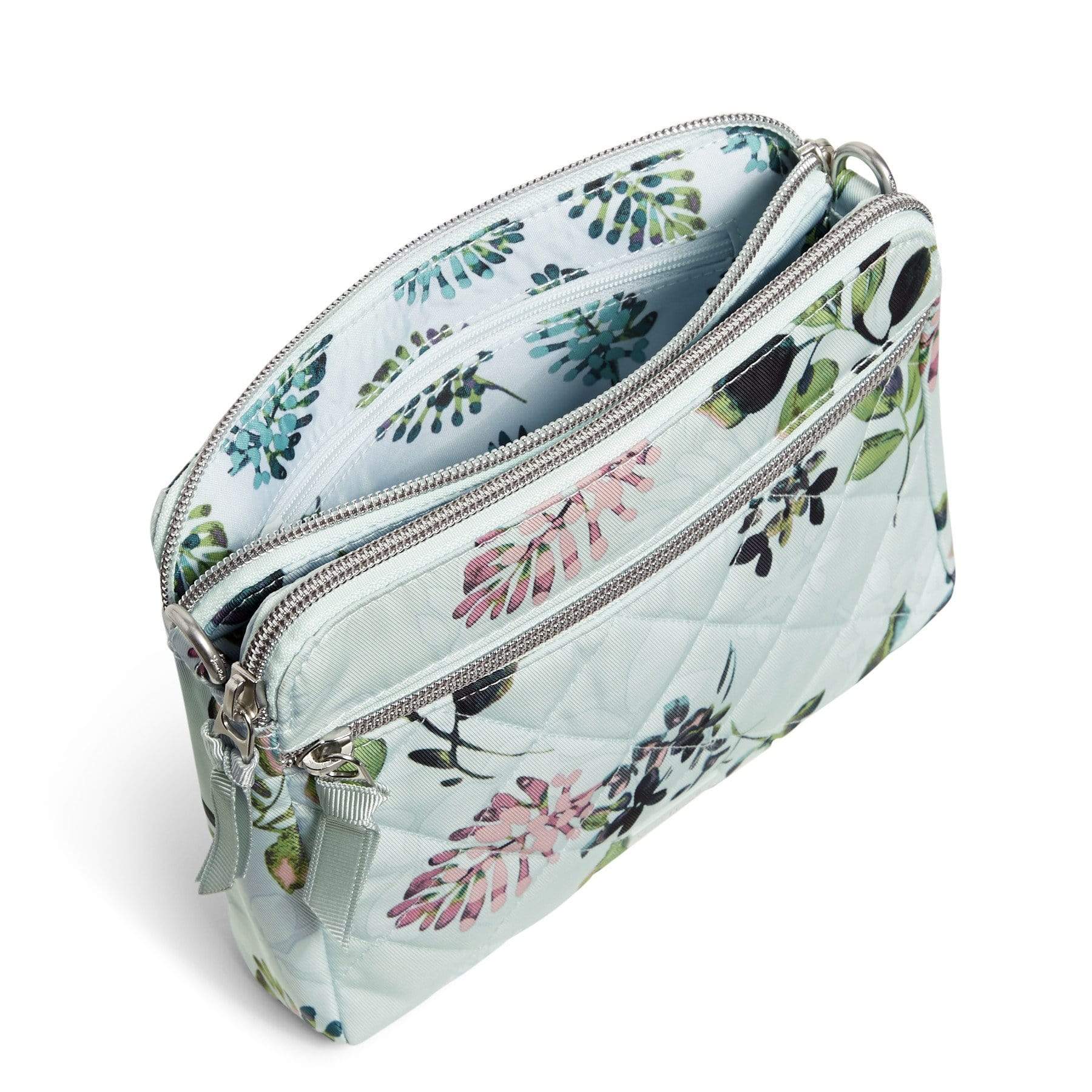 RFID Medium Triple Compartment Crossbody Bag