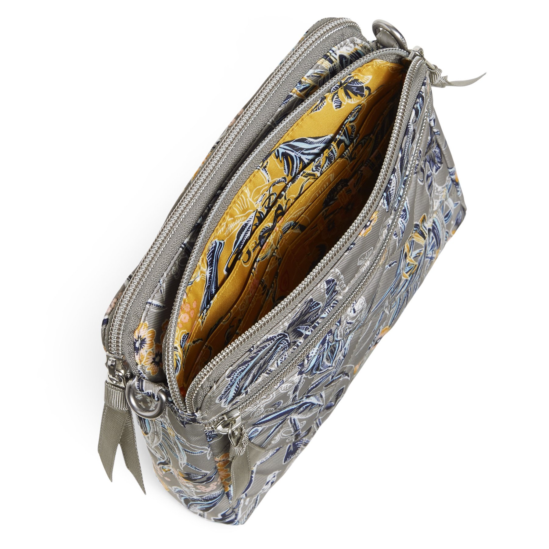 RFID Medium Triple Compartment Crossbody Bag