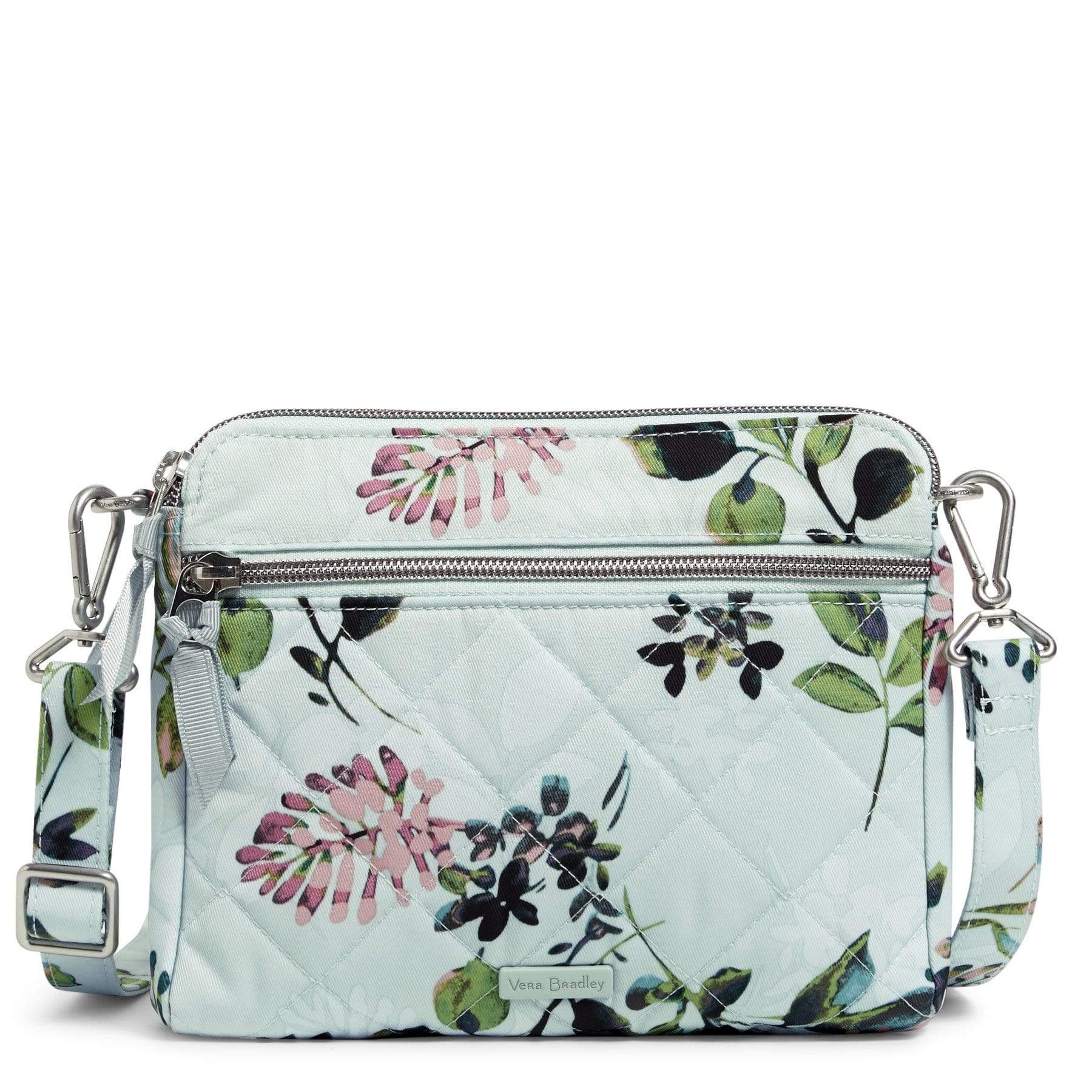 RFID Medium Triple Compartment Crossbody Bag