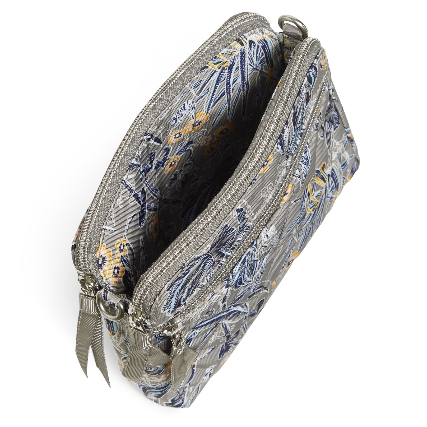 RFID Medium Triple Compartment Crossbody Bag