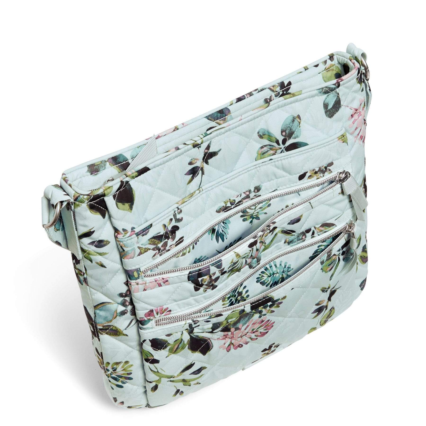 Triple Zip Hipster Crossbody Bag