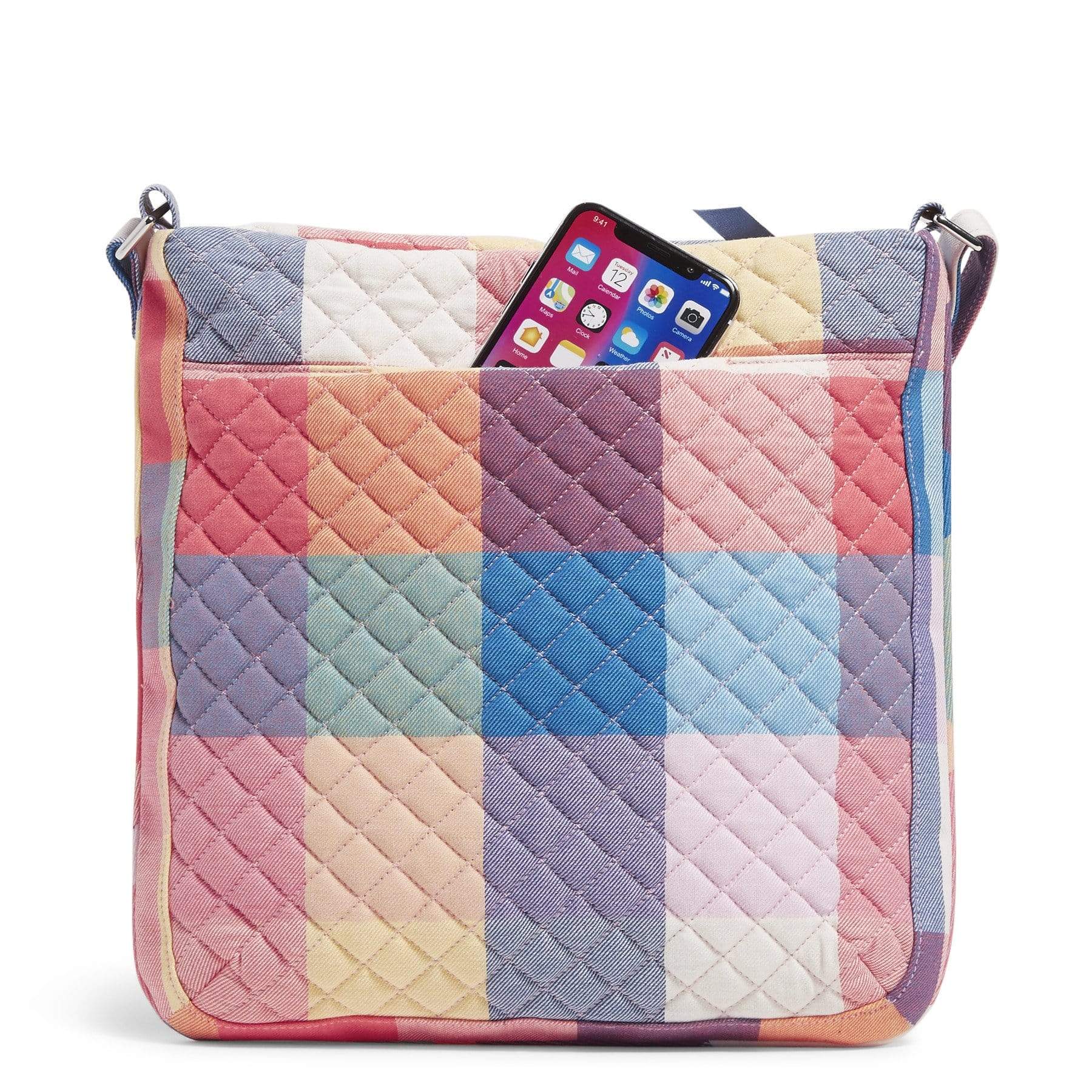 Triple Zip Hipster Crossbody Bag