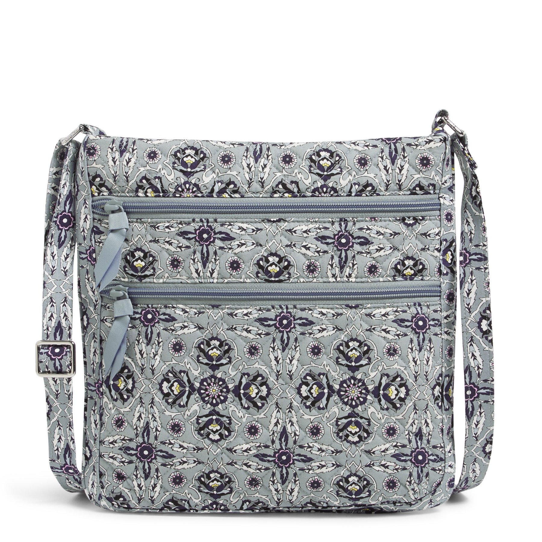 Triple Zip Hipster Crossbody Bag