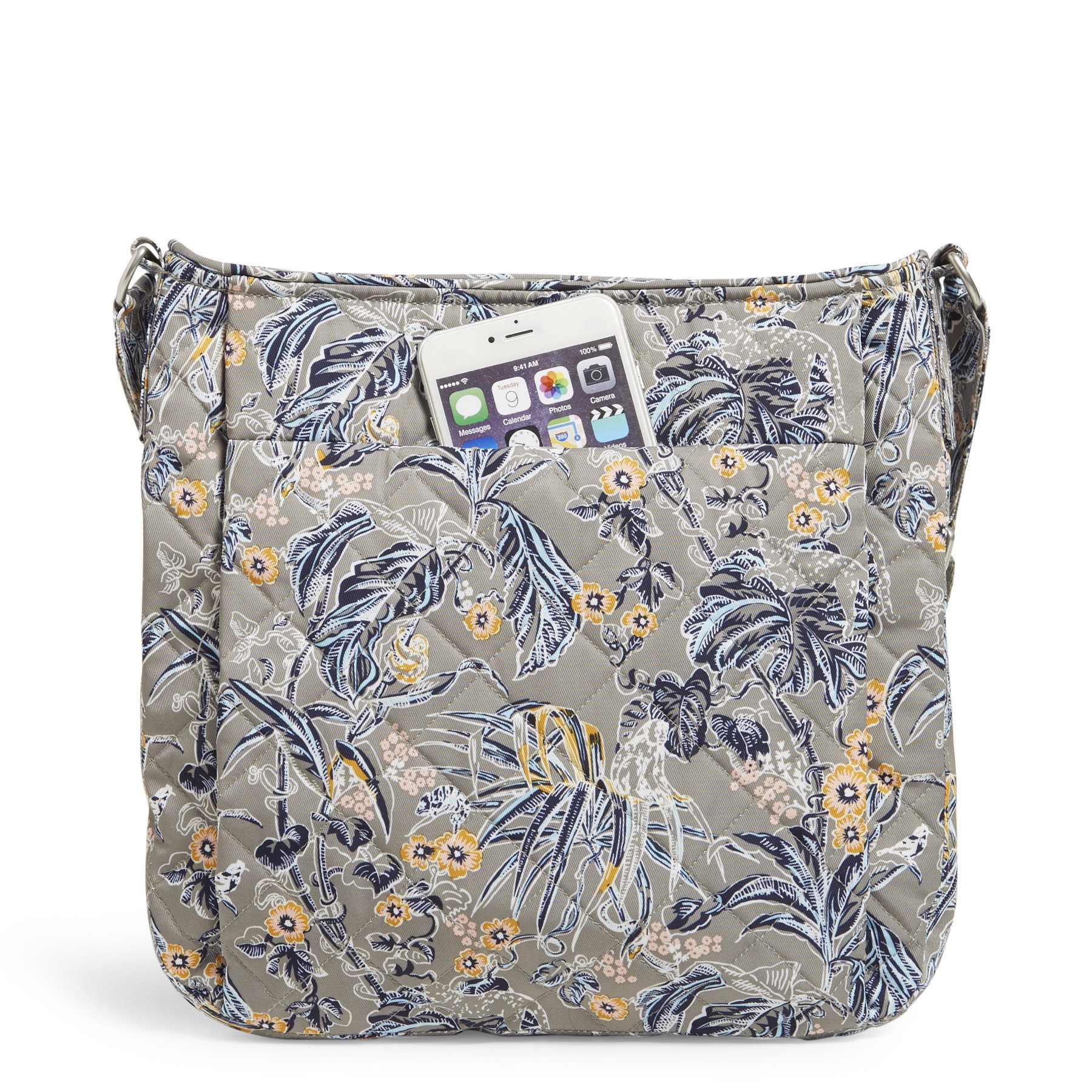 Triple Zip Hipster Crossbody Bag