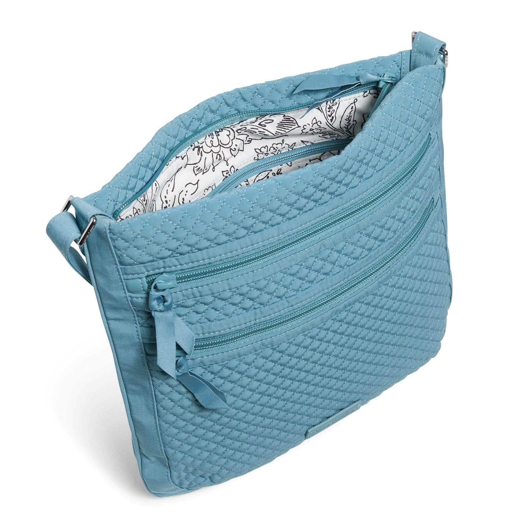 Triple Zip Hipster Crossbody Bag