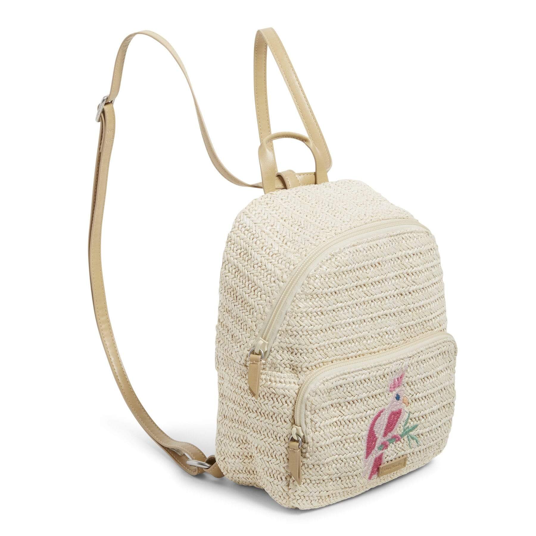 Straw Mini Convertible Backpack