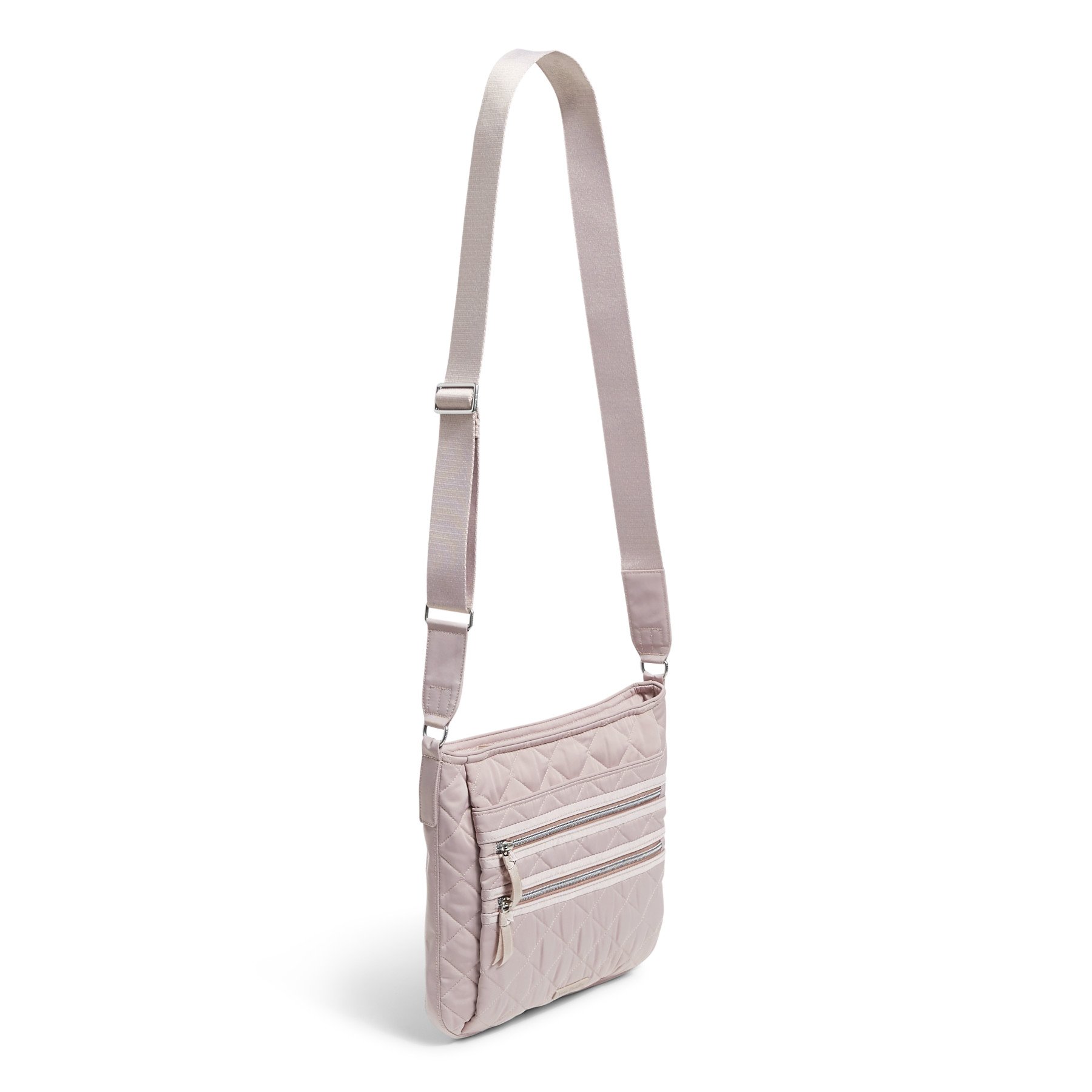 Triple Zip Hipster Crossbody Bag