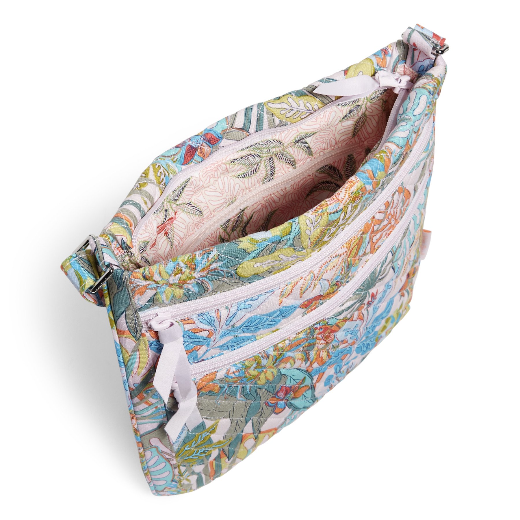 Triple Zip Hipster Crossbody Bag