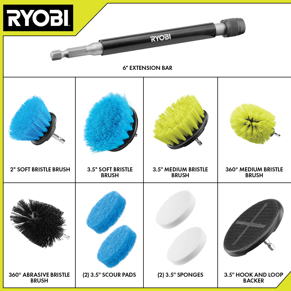 11 PC. SCRUBBER ACCESSORY KIT