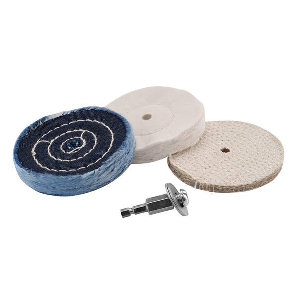 4 PC. 4 Buffing and Polishing Wheel Set