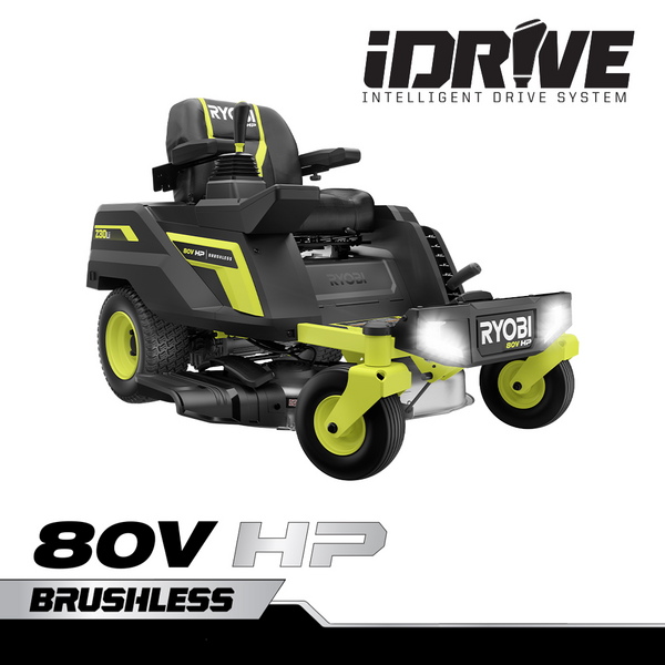 80V HP BRUSHLESS 30 LITHIUM ELECTRIC ZERO TURN RIDING MOWER