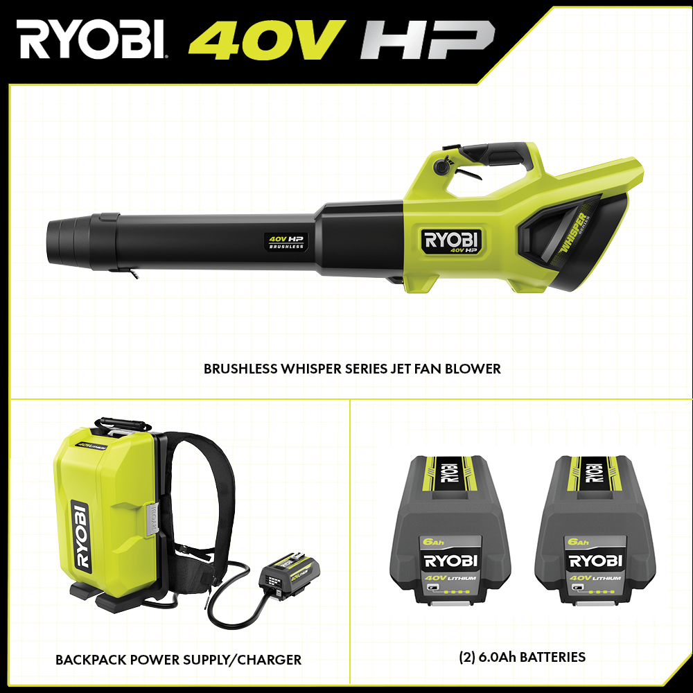 40V HP BRUSHLESS WHISPER SERIES BACKPACK/HANDHELD BLOWER
