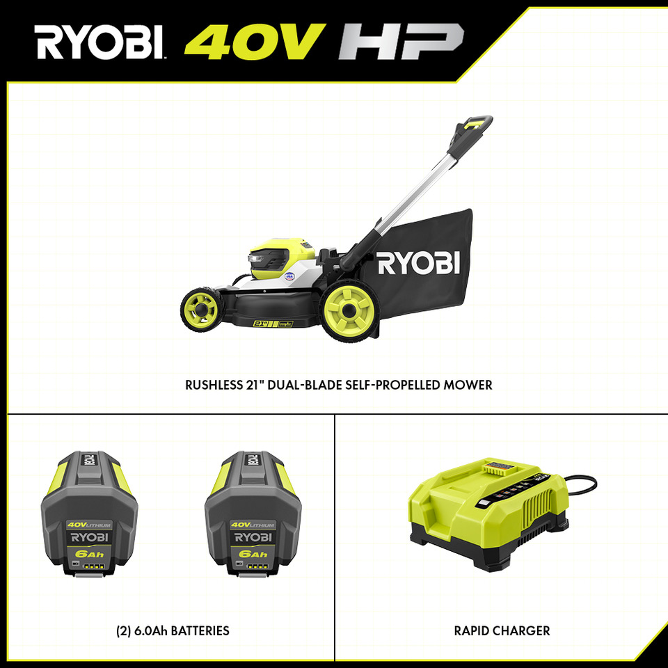 40V HP BRUSHLESS 21 CROSS CUT SELF-PROPELLED MOWER KIT
