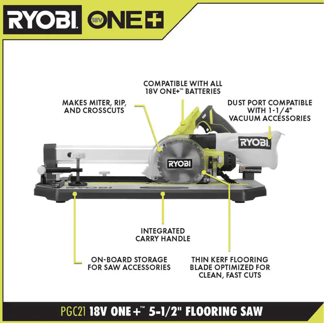 18V ONE+ 5-1/2 Flooring Saw