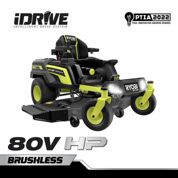 80V HP BRUSHLESS 54 LITHIUM ELECTRIC ZERO TURN RIDING MOWER