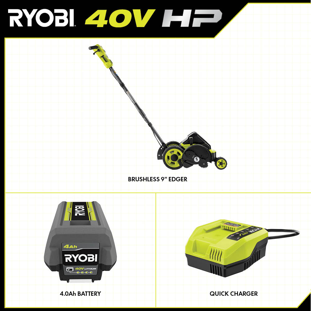 40V HP BRUSHLESS 9 EDGER KIT