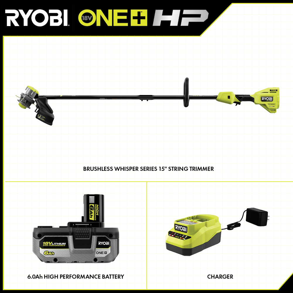 18V ONE+ HP BRUSHLESS WHISPER SERIES 15 STRING TRIMMER KIT