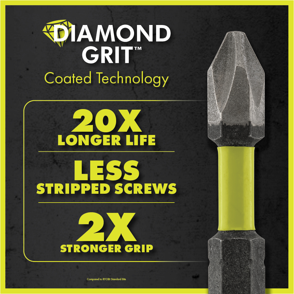 12 PC. 2 Diamond Grit Impact Drive Bits