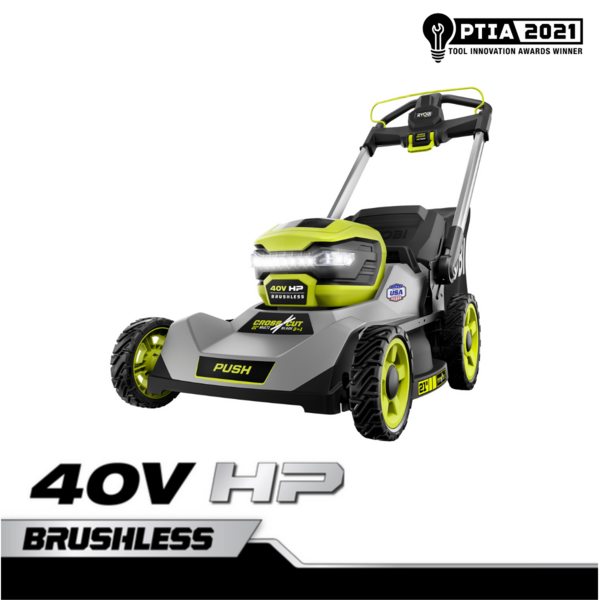 40V HP BRUSHLESS 21 CROSS CUT PUSH MOWER KIT