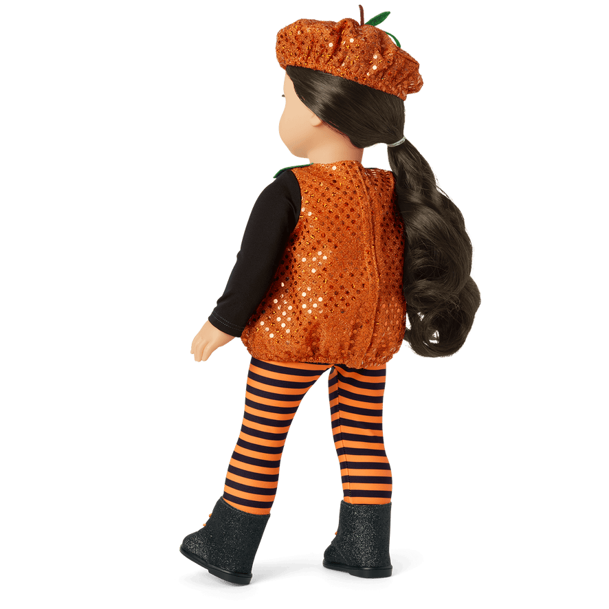 Pretty Pumpkin Costume for 18-inch Dolls