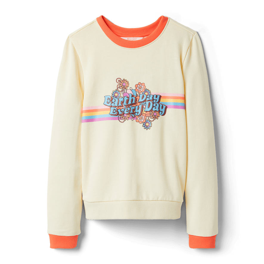American Girl® x Janie and Jack: Evette's™ Earth Lover Sweatshirt for Girls
