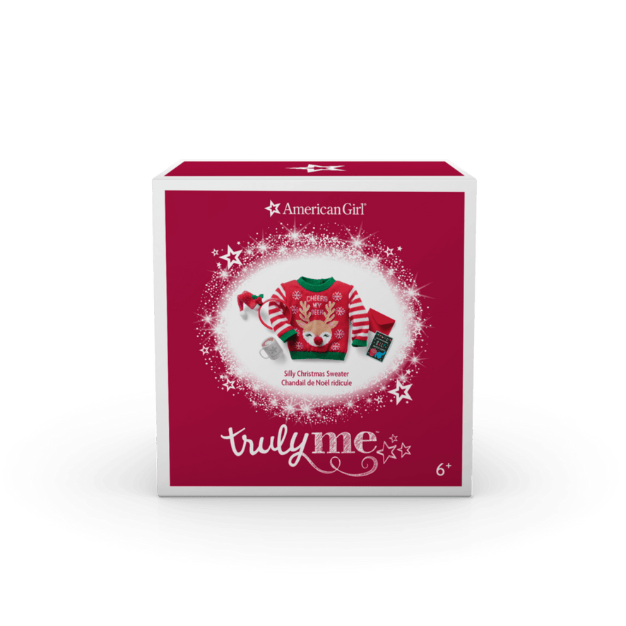 Silly Christmas Sweater for 18-inch Dolls