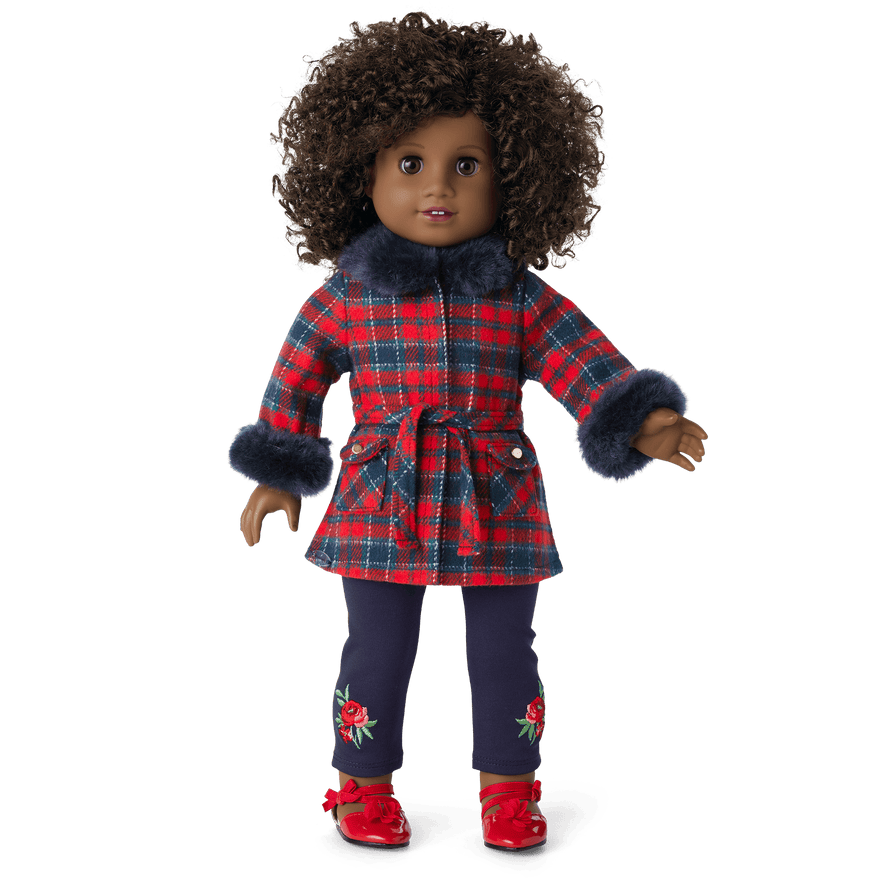 American Girl® x Janie and Jack Holiday Plaid Bundle for 18-inch Dolls