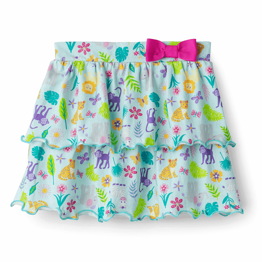 Zoo Birthday Skort for Little Girls