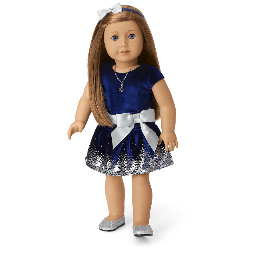 Hanukkah Celebration Outfit for 18-inch Dolls