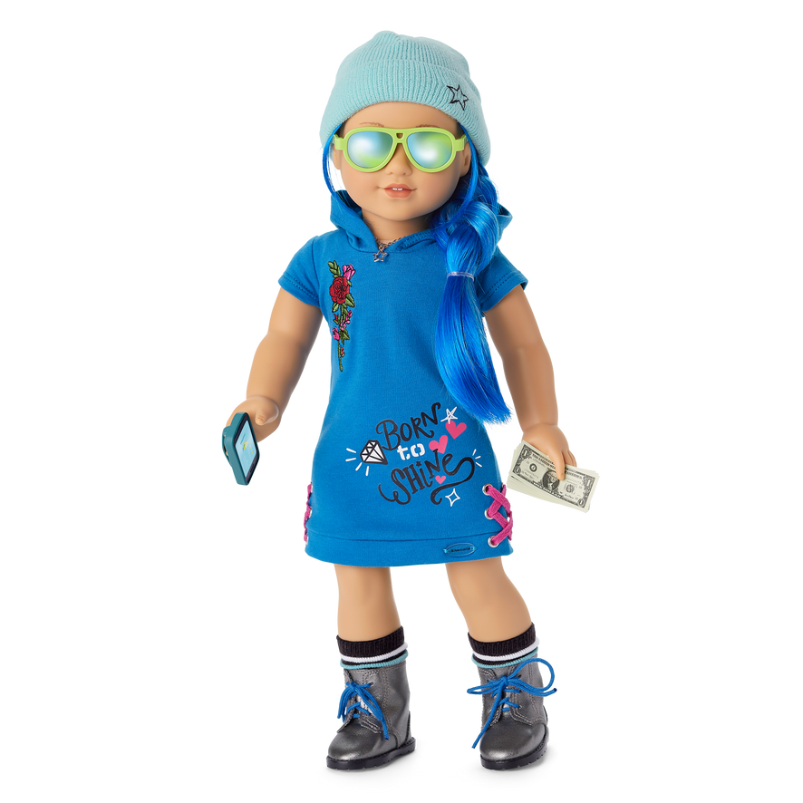 Truly Me™ Doll #90 in Skater Dress + Chic & Stylish Accessories