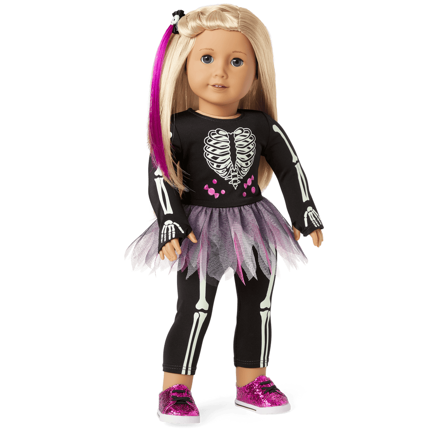 You Glow, Girl! Skeleton Costume for 18-inch Dolls
