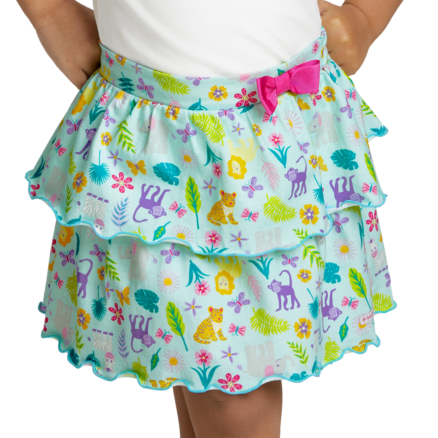Zoo Birthday Skort for Little Girls