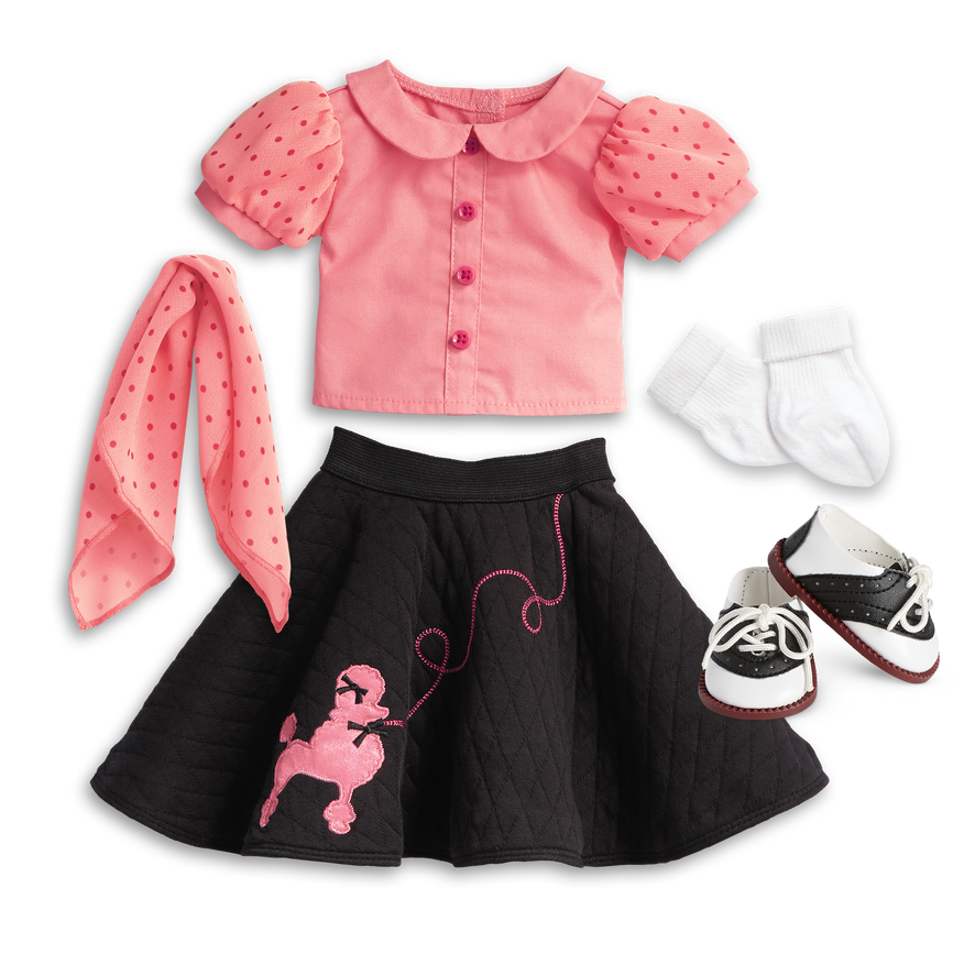 Maryellen's™ Poodle Skirt Outfit for 18-inch Dolls