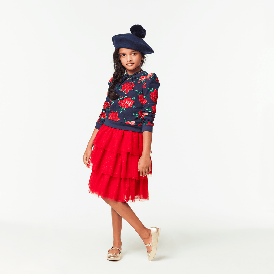 American Girl® x Janie and Jack Rose Red Tulle Skirt for Girls