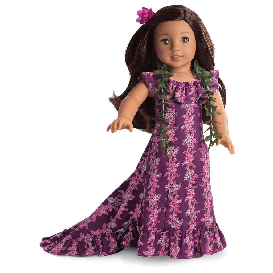Nanea's Holoku Dress for 18-inch Dolls