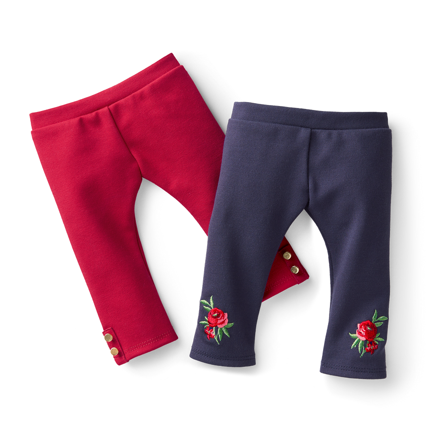 American Girl® x Janie and Jack Cozy Rose Leggings for 18-inch Dolls