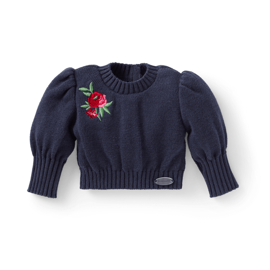 American Girl® x Janie and Jack Midnight Rose Puff-Sleeve Top for 18-inch Dolls