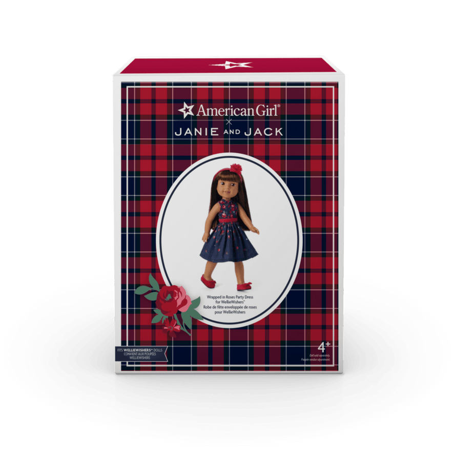 American Girl® x Janie and Jack Wrapped in Roses Party Dress for WellieWishers™ Dolls