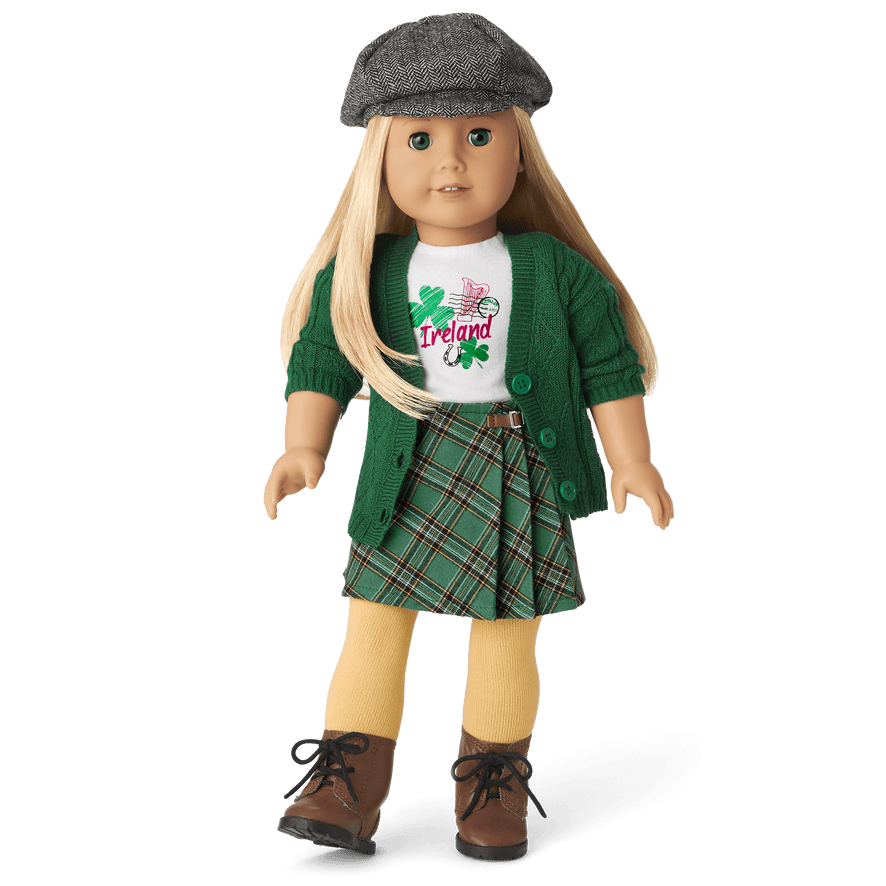 World Traveler in Ireland & Irish Souvenir Set for 18-inch Dolls