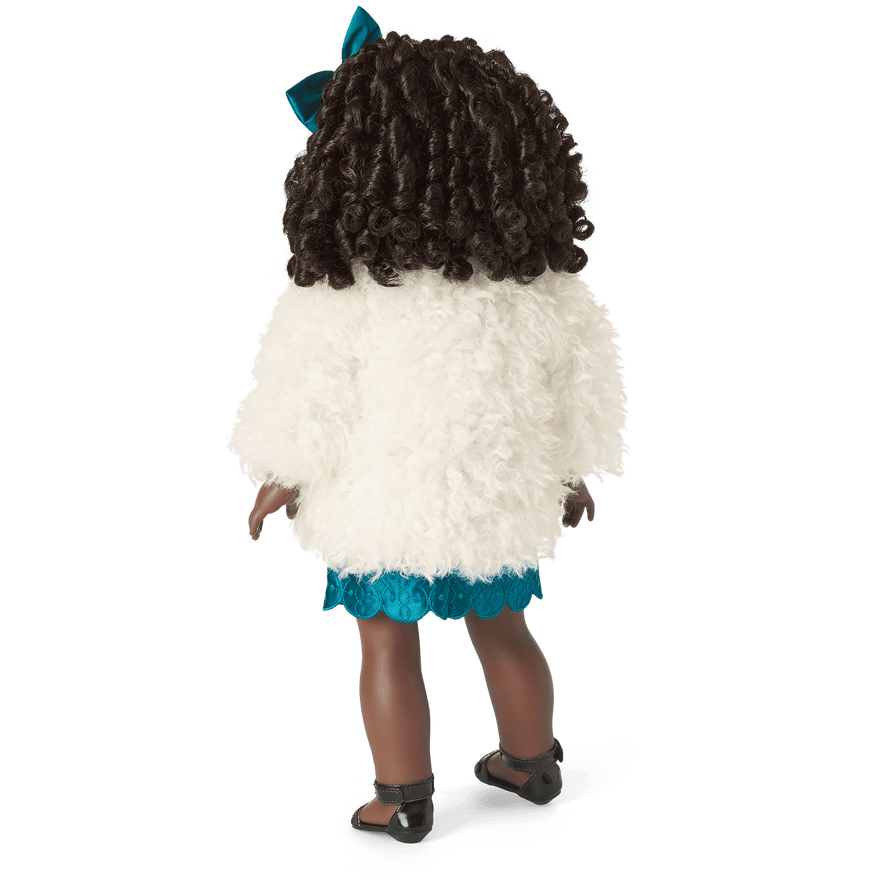 Jazzy Flapper & Fur Coat Outfit for 18-inch Dolls