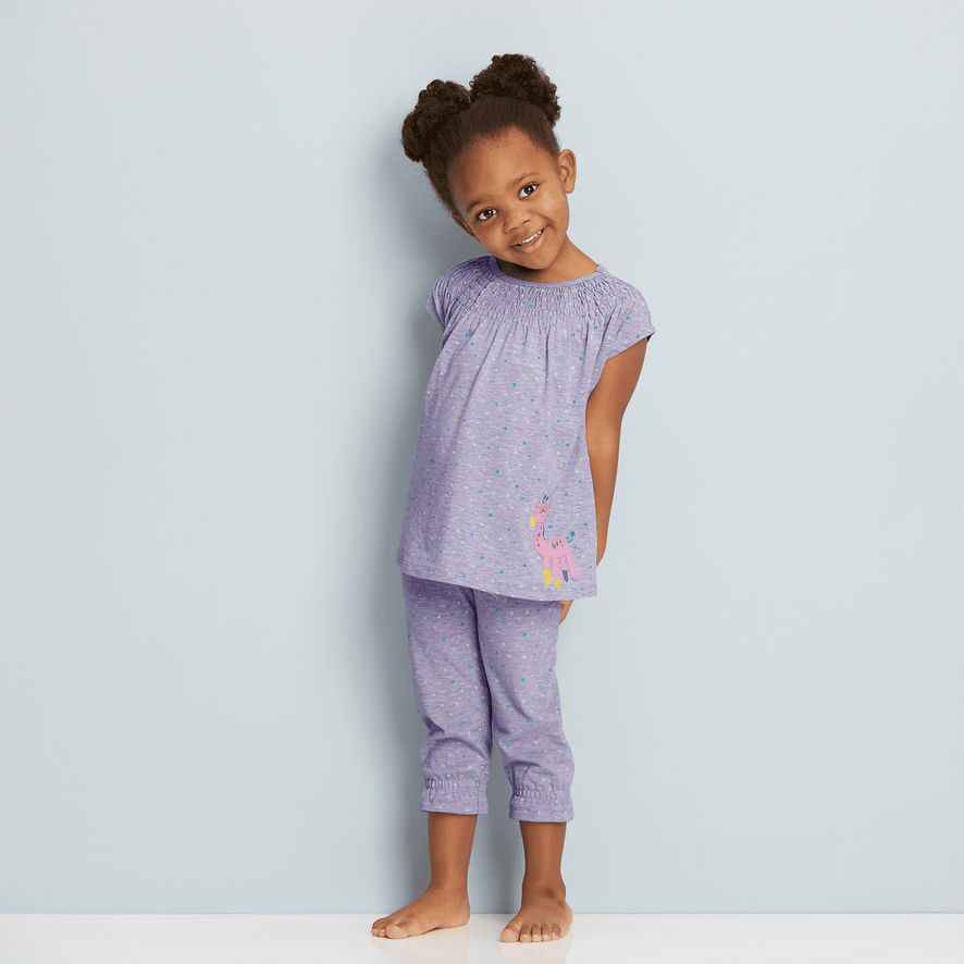 Cuddly Giraffe Pajamas for Little Girls