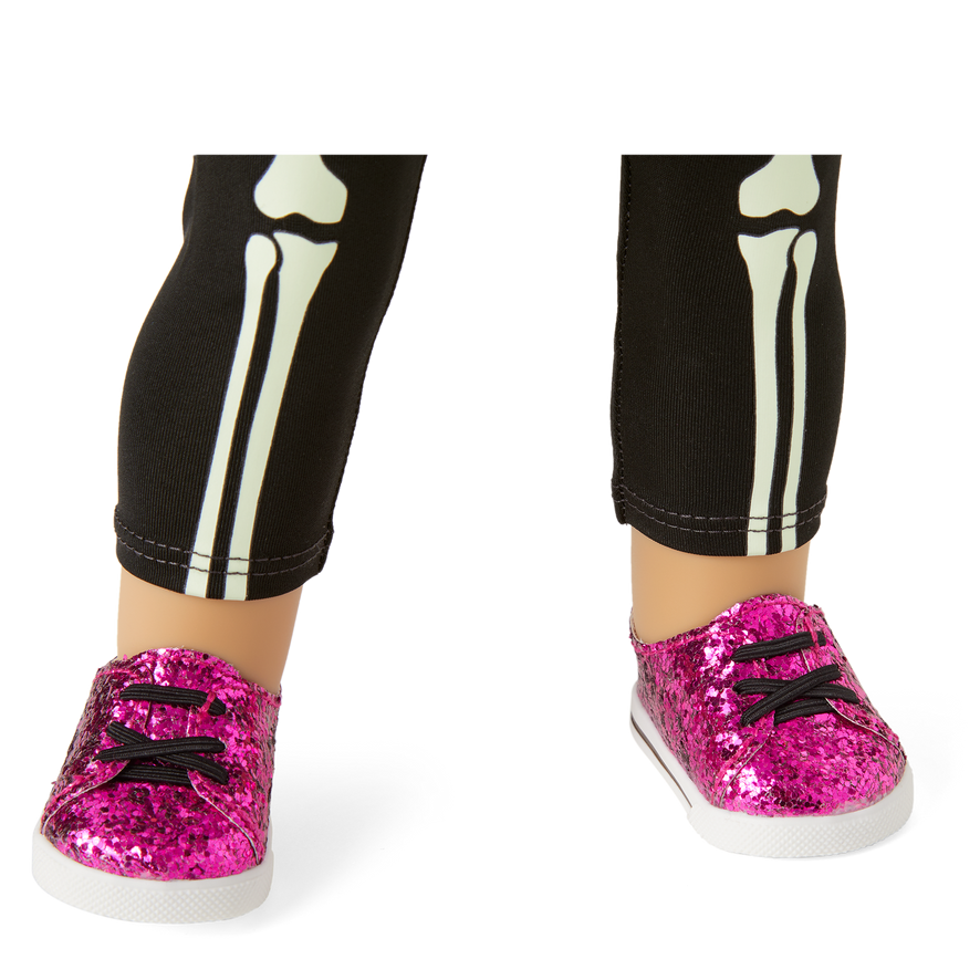 You Glow, Girl! Skeleton Costume for 18-inch Dolls