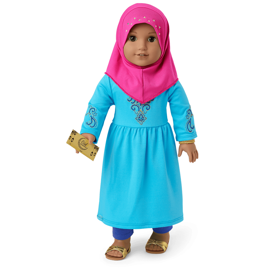 Eid al-Fitr Celebration Outfit for 18-inch Dolls