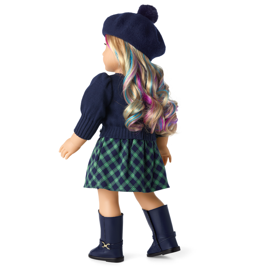 American Girl® x Janie and Jack Midnight Rose Puff-Sleeve Top for 18-inch Dolls