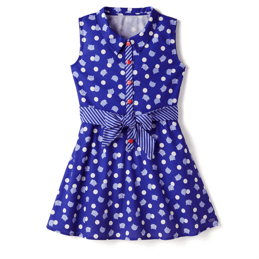 Purr-fect Dots Dress for Girls